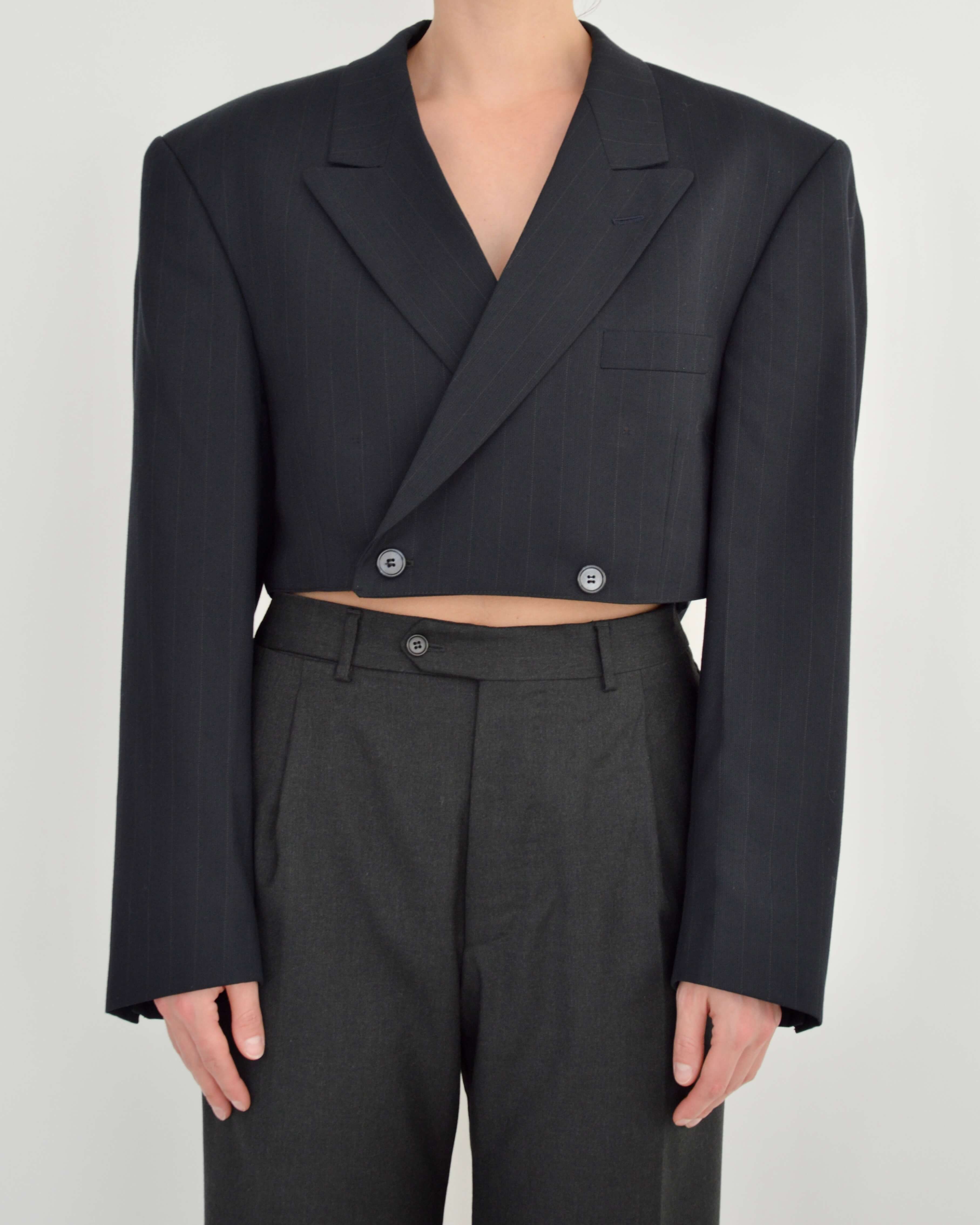 Cropped Blazer Navy (M)