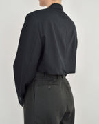 Cropped Blazer - Navy (M)
