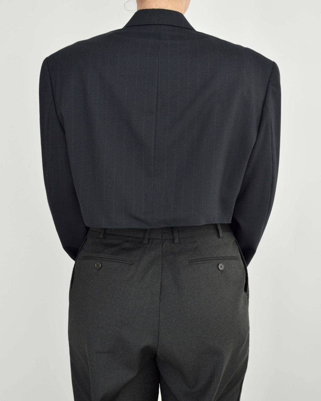 Cropped Blazer - Navy (M)