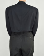 Cropped Blazer - Navy (M)