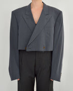 Cropped Blazer - Light Blue (L)