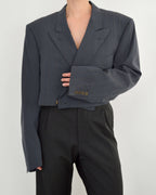 Cropped Blazer - Light Blue (L)