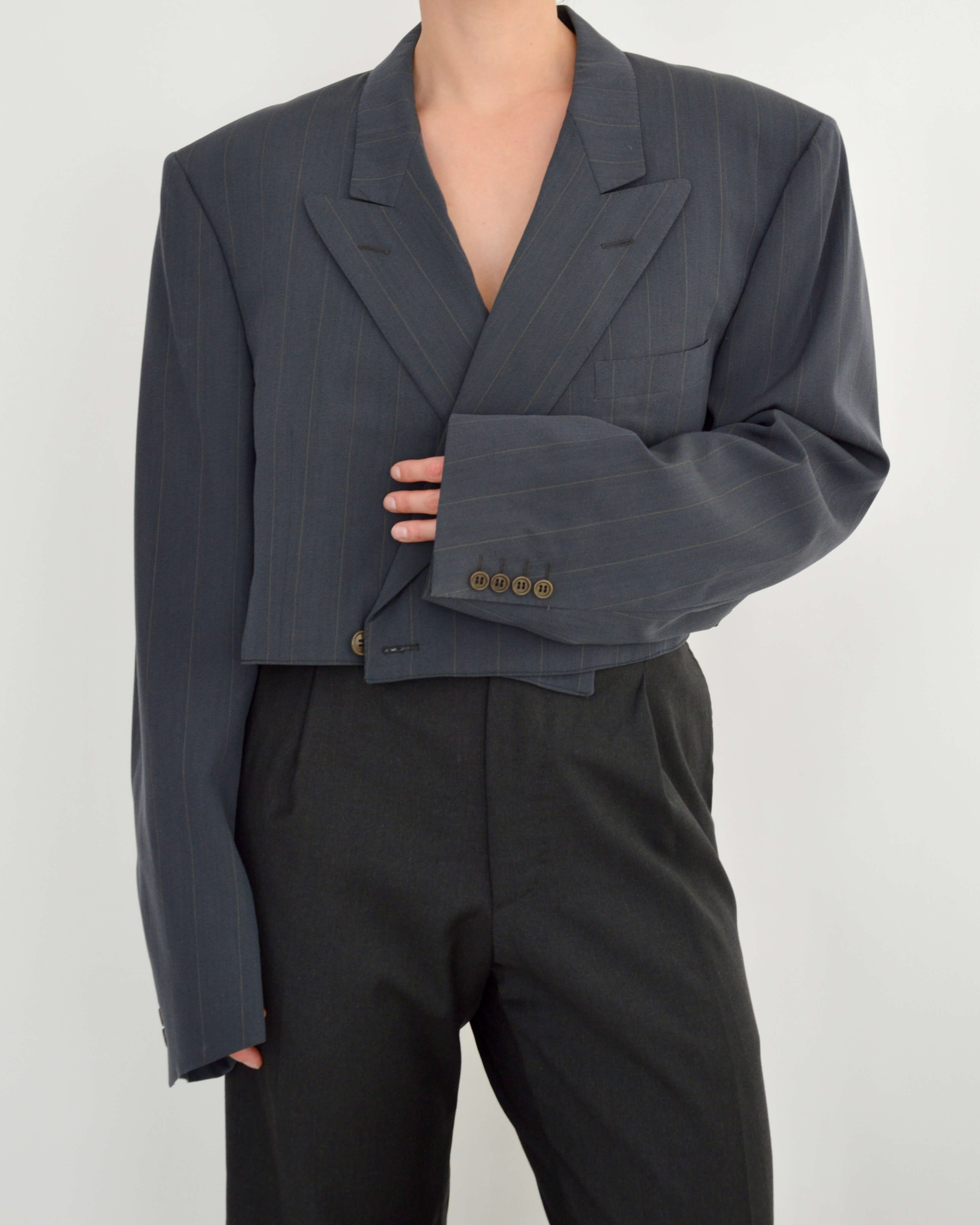 Blazer corto - Azul claro (L)