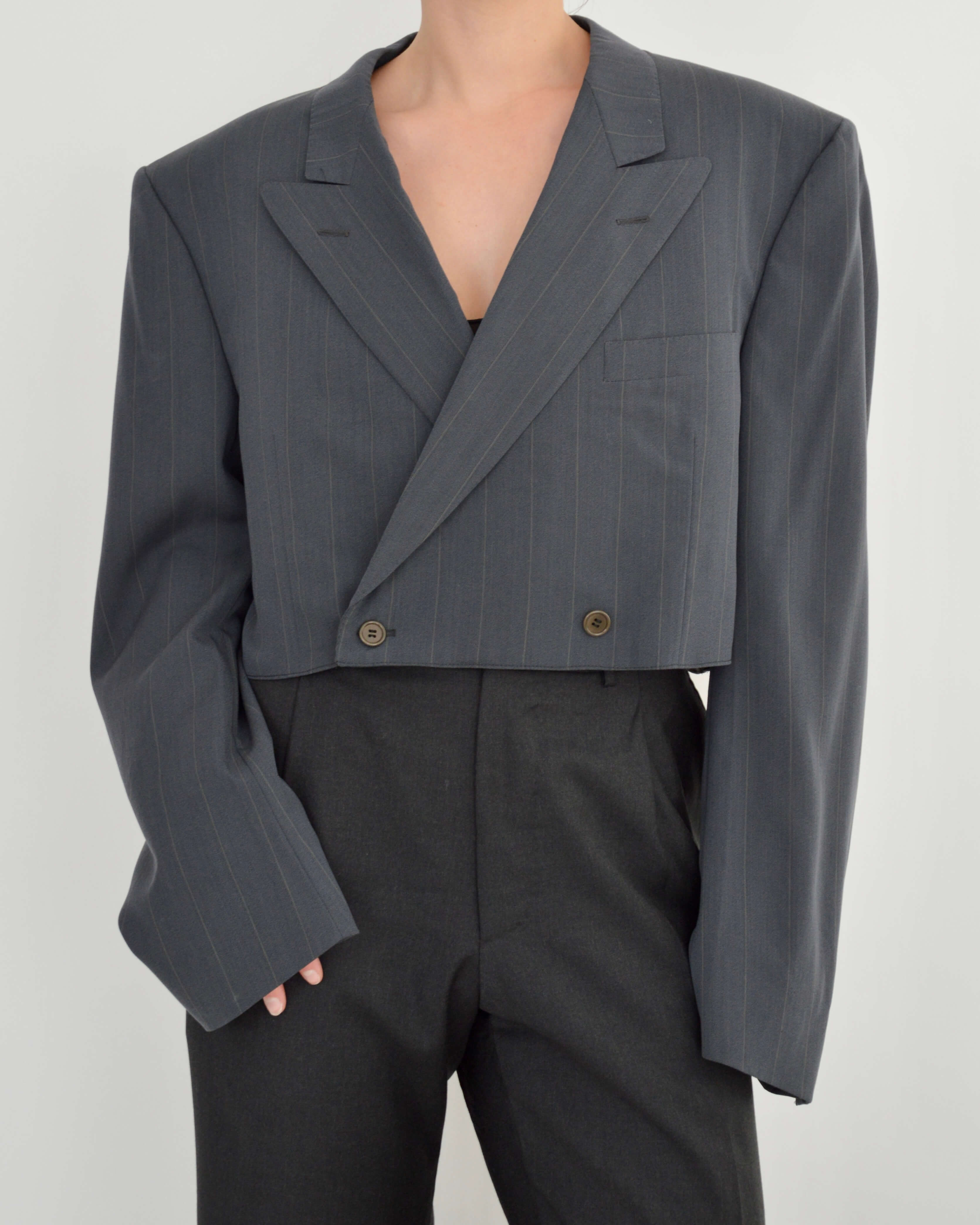 Blazer corto - Azul claro (L)