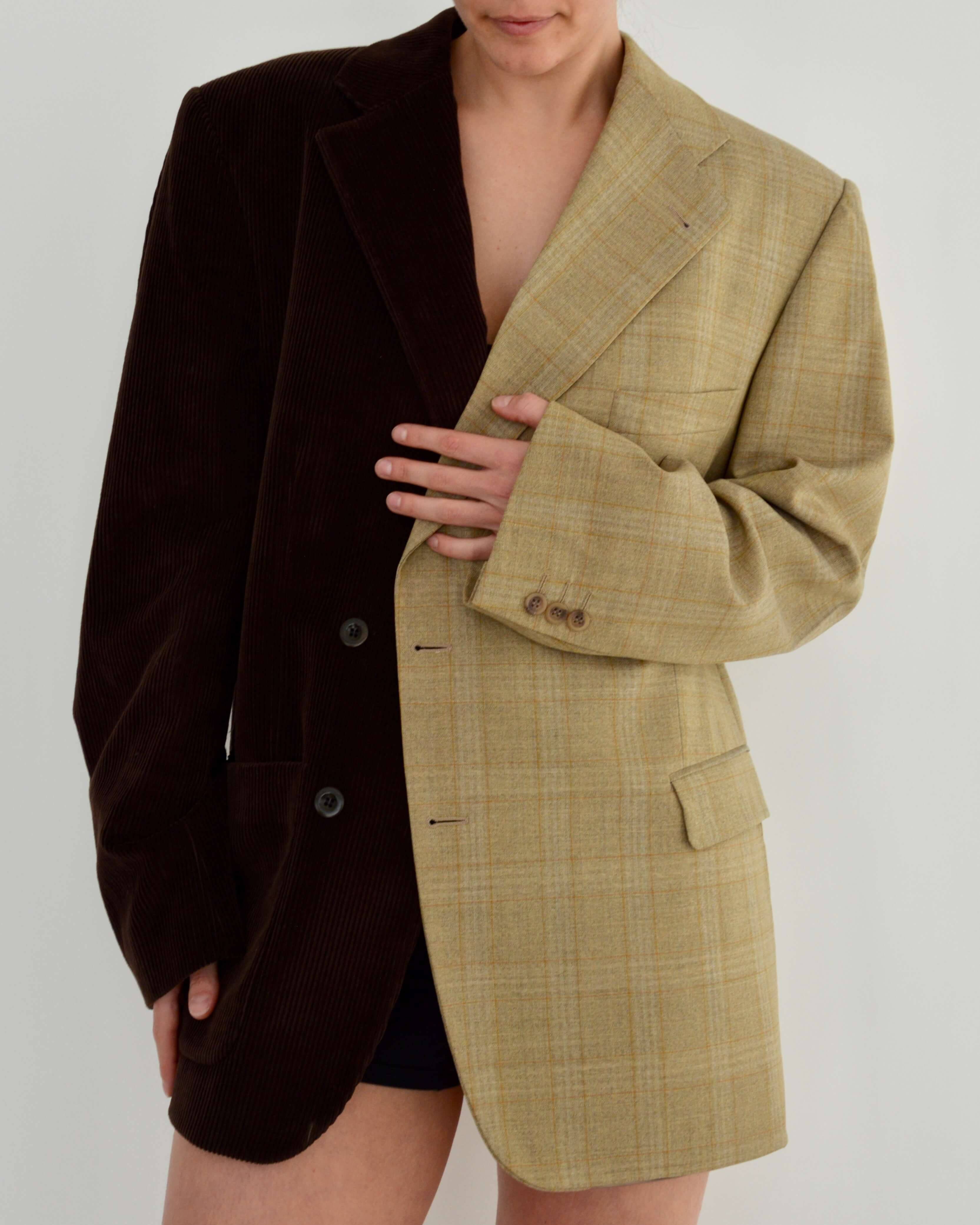 Blazer DUO - Pana Marrón Oscuro (M/XL)