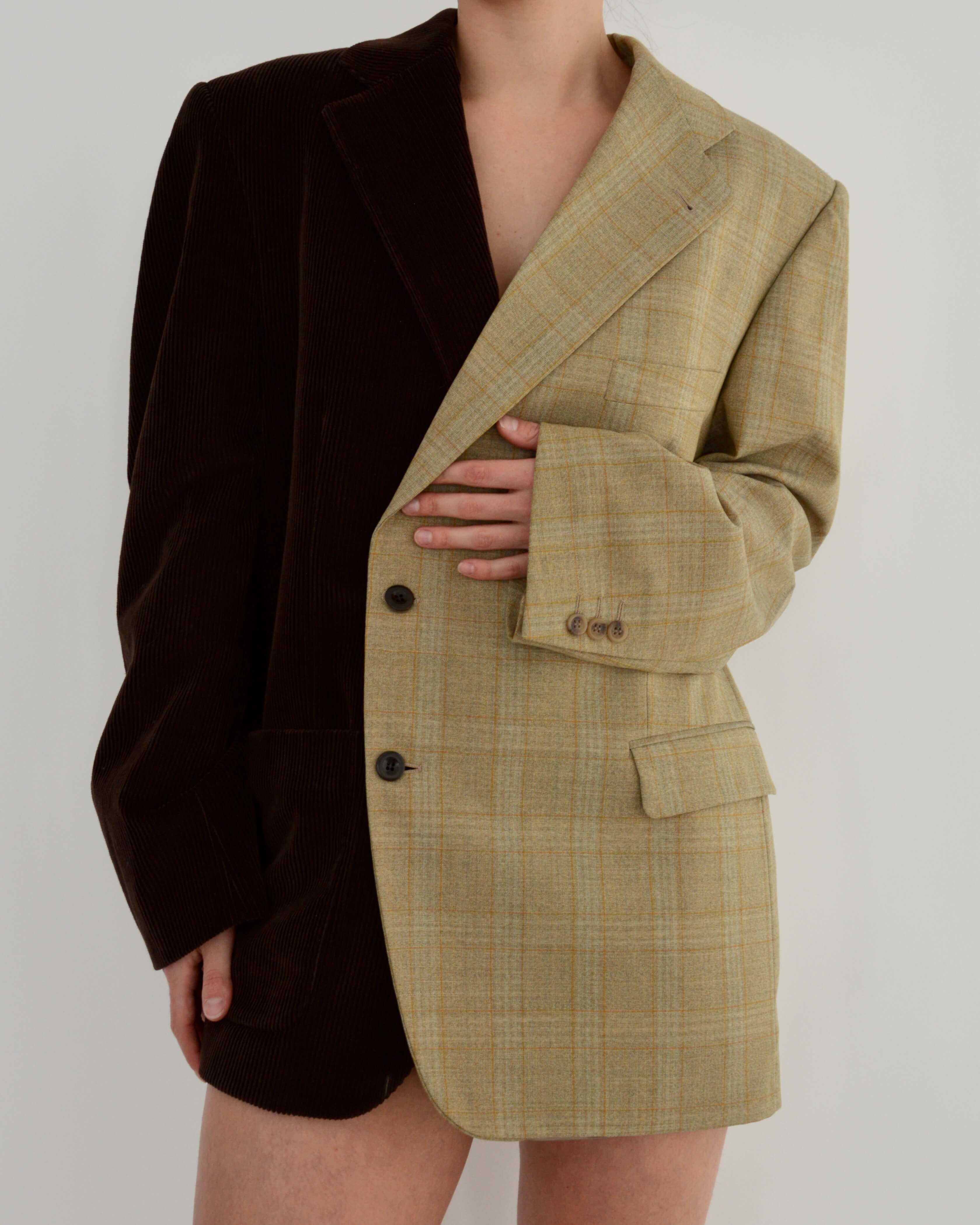 Blazer DUO - Pana Marrón Oscuro (M/XL)