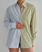 DUO Shirt - CH Green & Baby Blue (S/L)