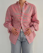 Fitted Shirt - Red Stripped (S/M)