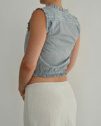 Summer Top - Blue and Green (S)