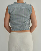 Summer Top - Blue and Green (S)