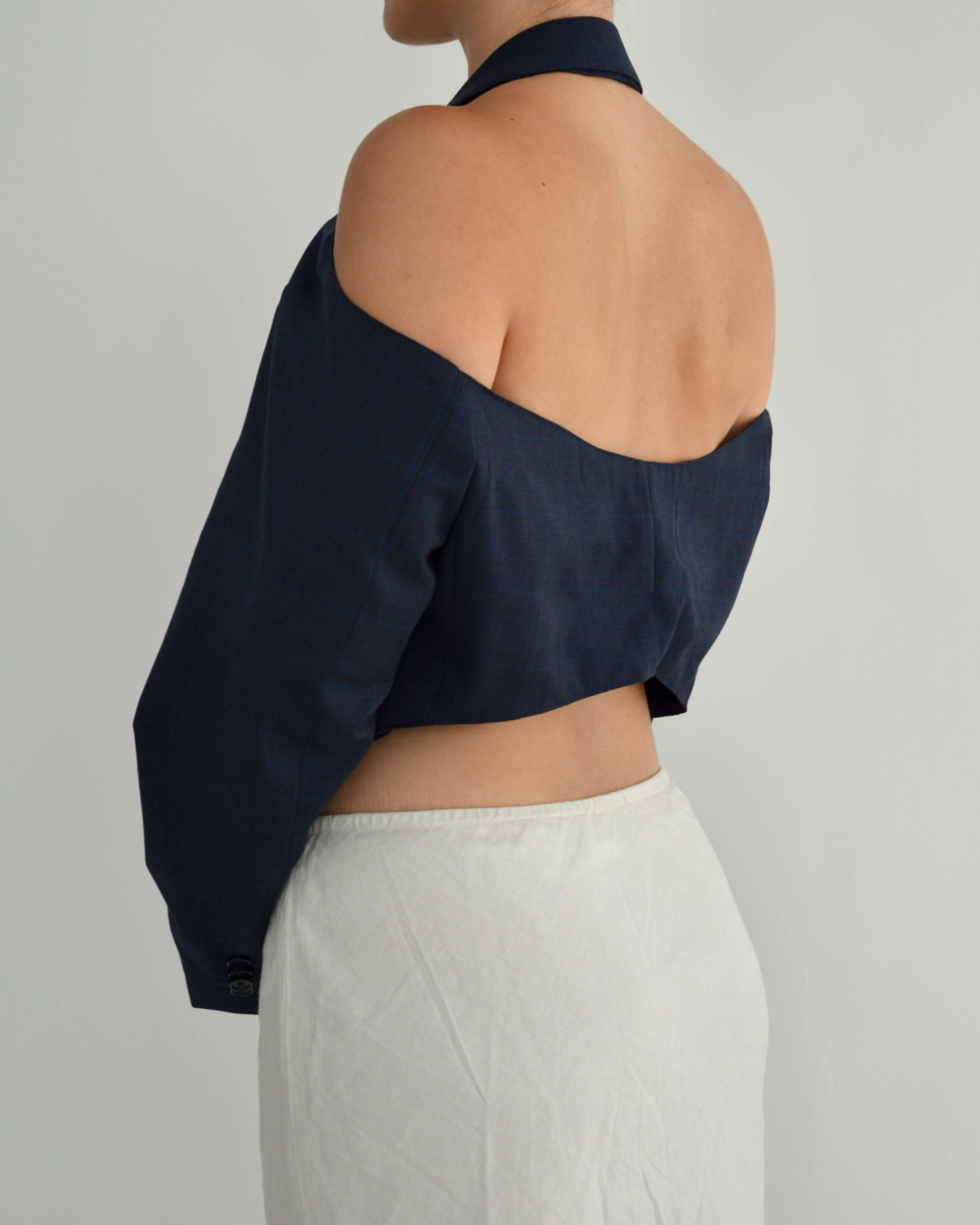 Halter Blazer - Navy (M)