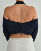 Blazer dos nu - Marine (M)