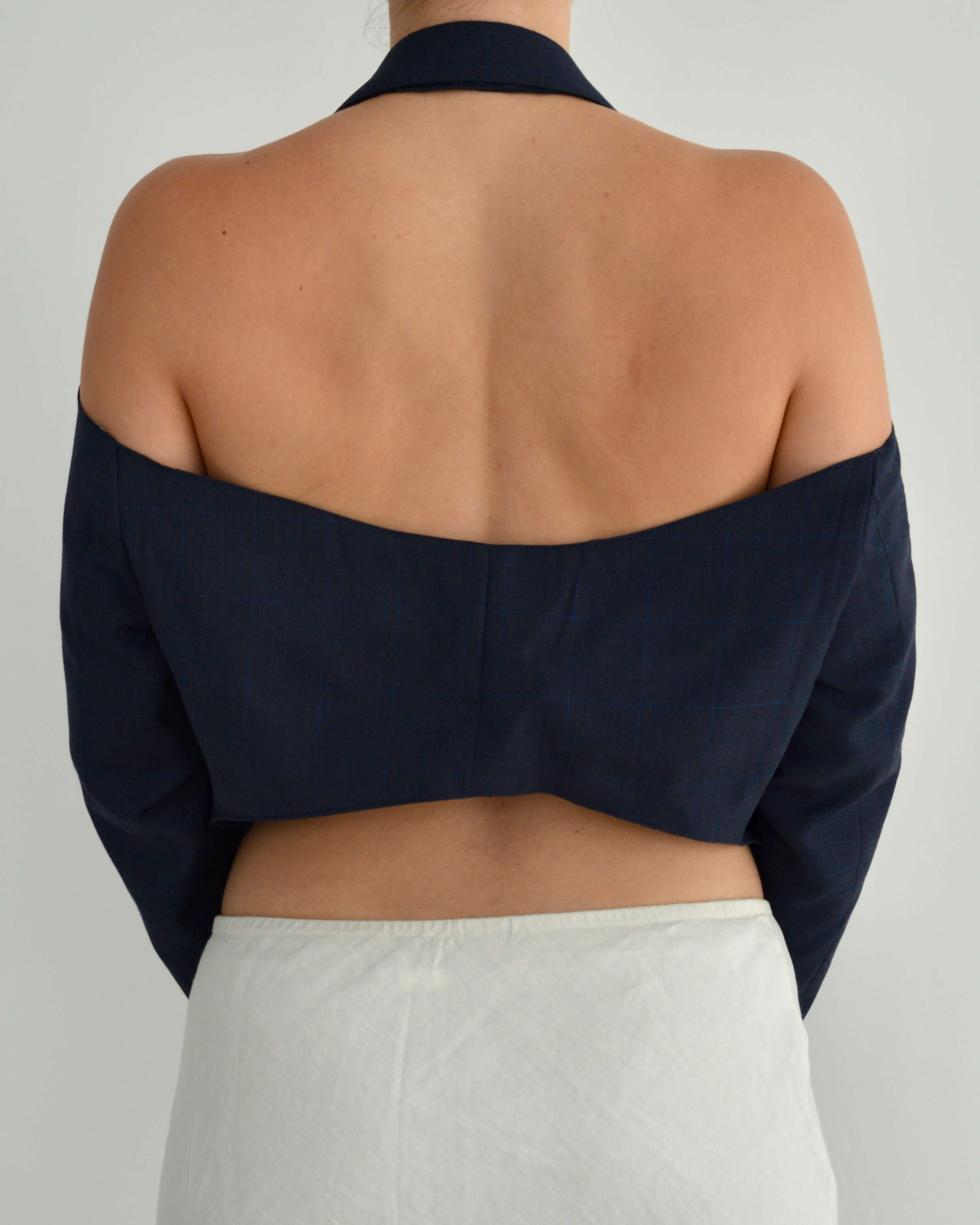 Halter Blazer - Navy (M)