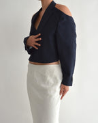 Blazer dos nu - Marine (M)