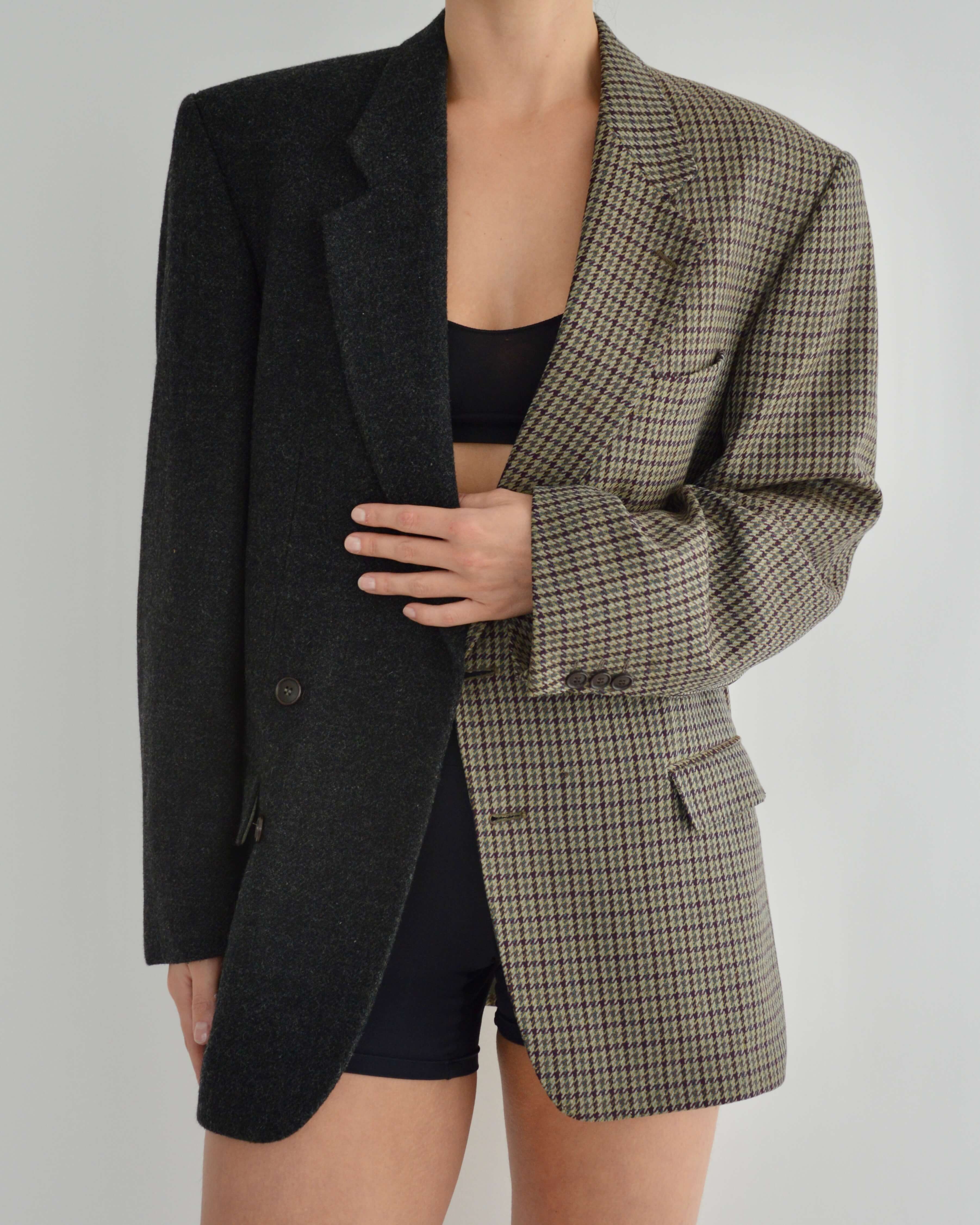 Blazer DUO - Motif à carreaux texturé (S/L)