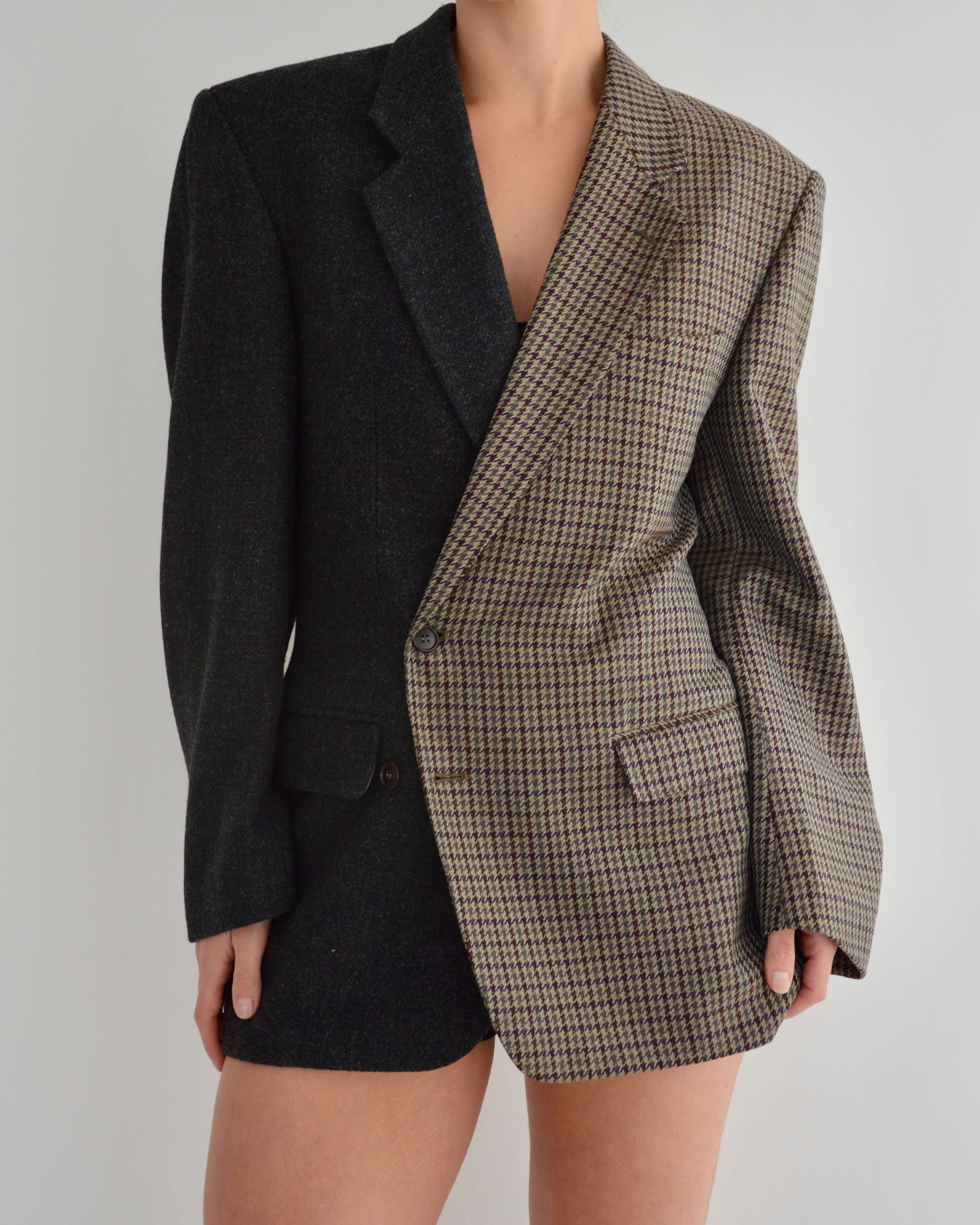 Blazer DUO - Motif à carreaux texturé (S/L)