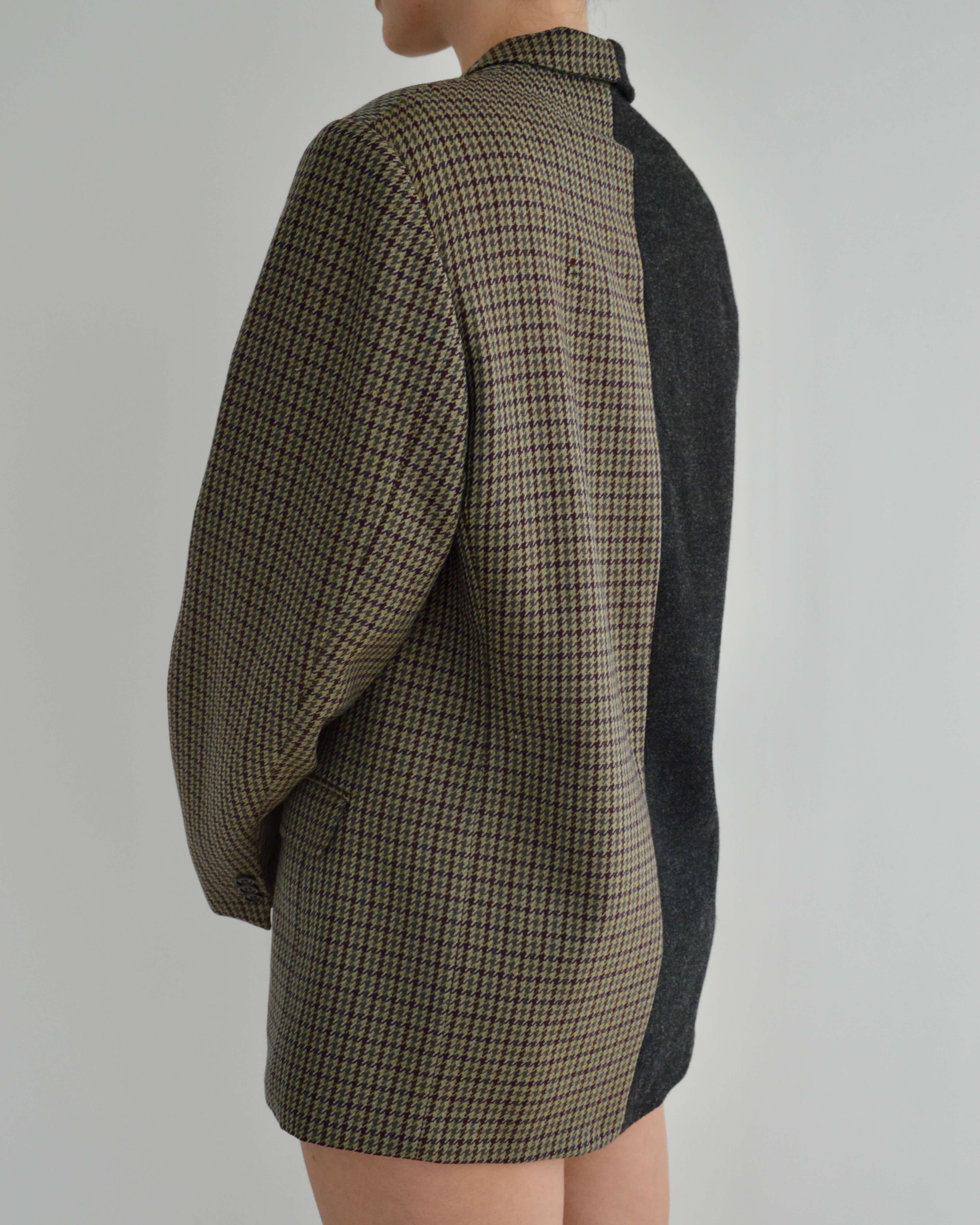 Blazer DUO - Motif à carreaux texturé (S/L)