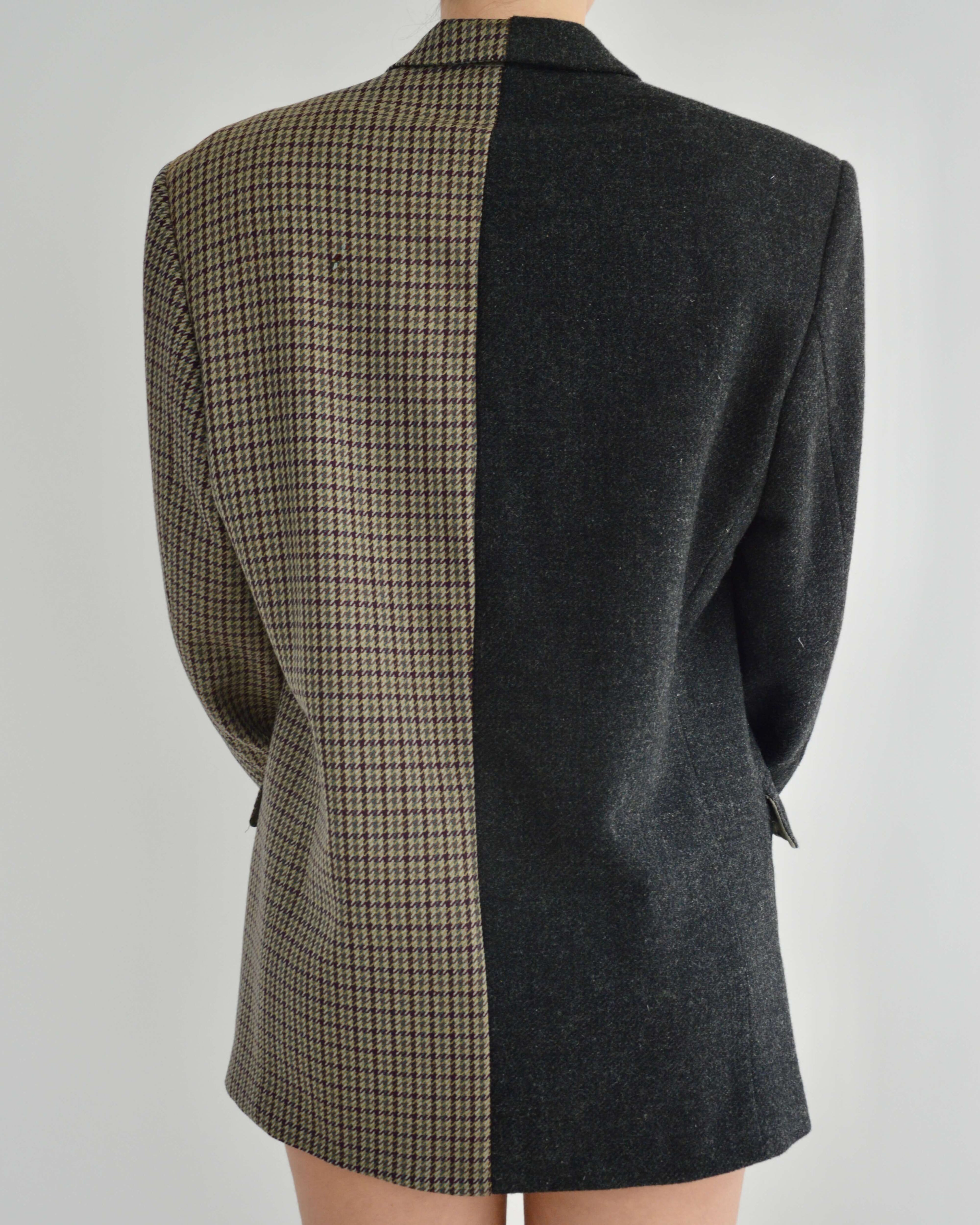 Blazer DUO - Motif à carreaux texturé (S/L)