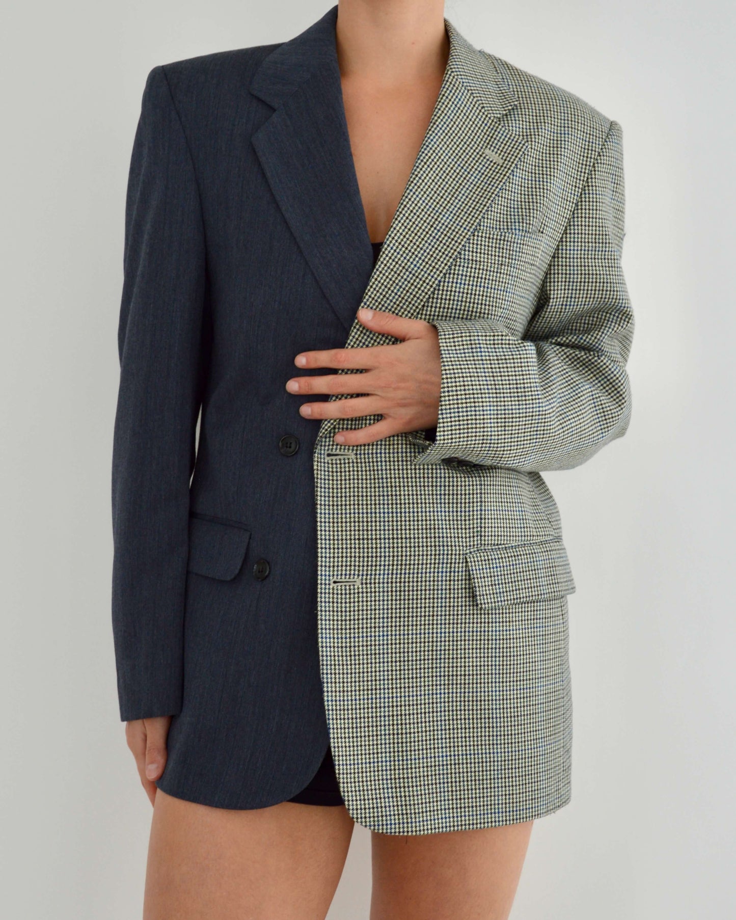 Vegan DUO Blazer - Plaided Perfection (S/L)