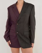 Blazer DUO - Violet et texturé (M)