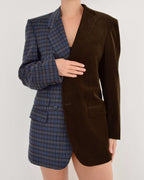 Blazer DUO - Velours côtelé chocolat (M)