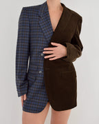Blazer DUO - Velours côtelé chocolat (M)