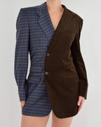 Blazer DUO - Velours côtelé chocolat (M)