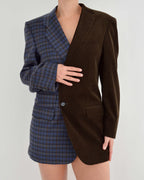 Blazer DUO - Velours côtelé chocolat (M)