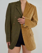 Blazer DUO - Velours côtelé doré (S)
