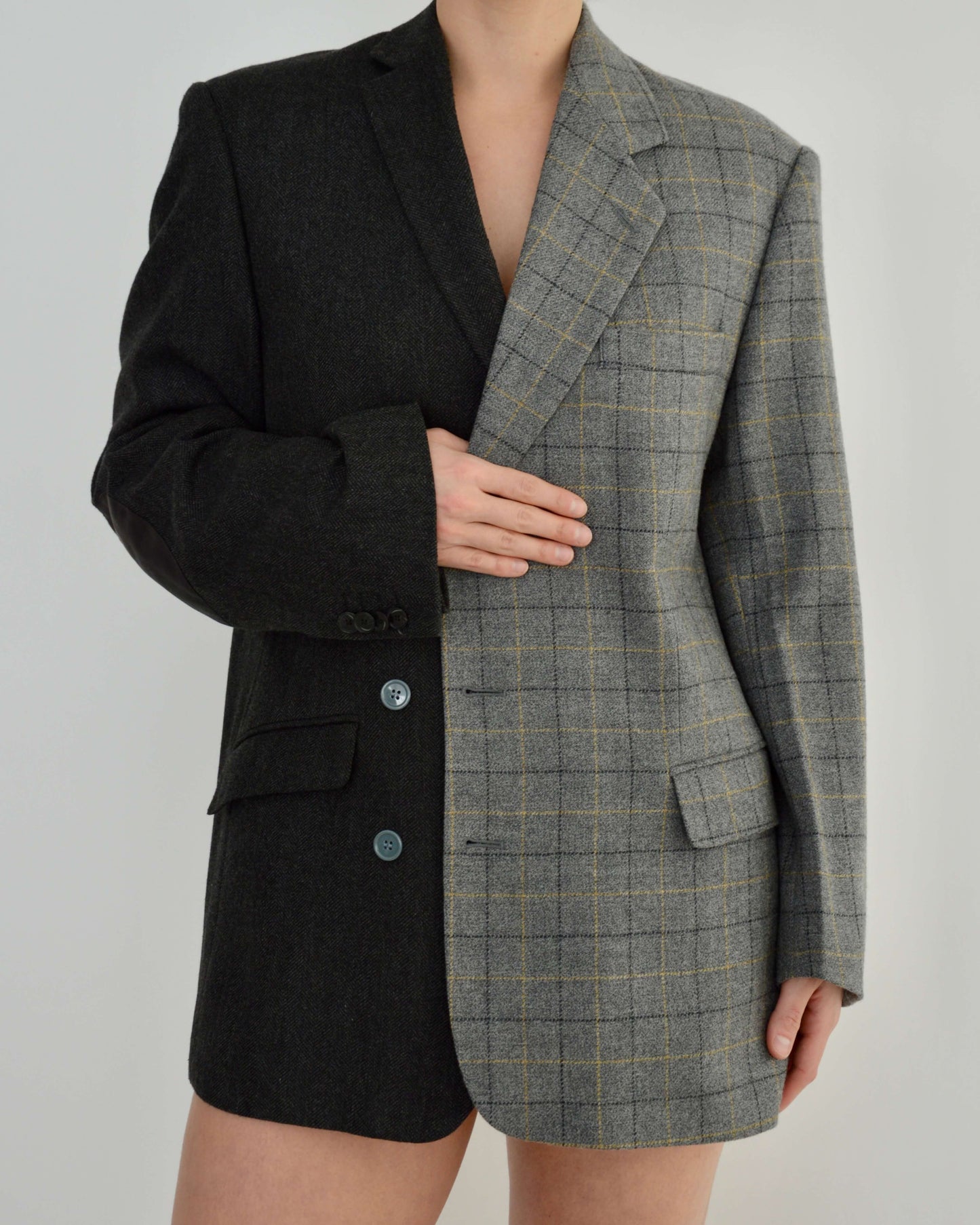 DUO Blazer - Textured Grey (S/L)