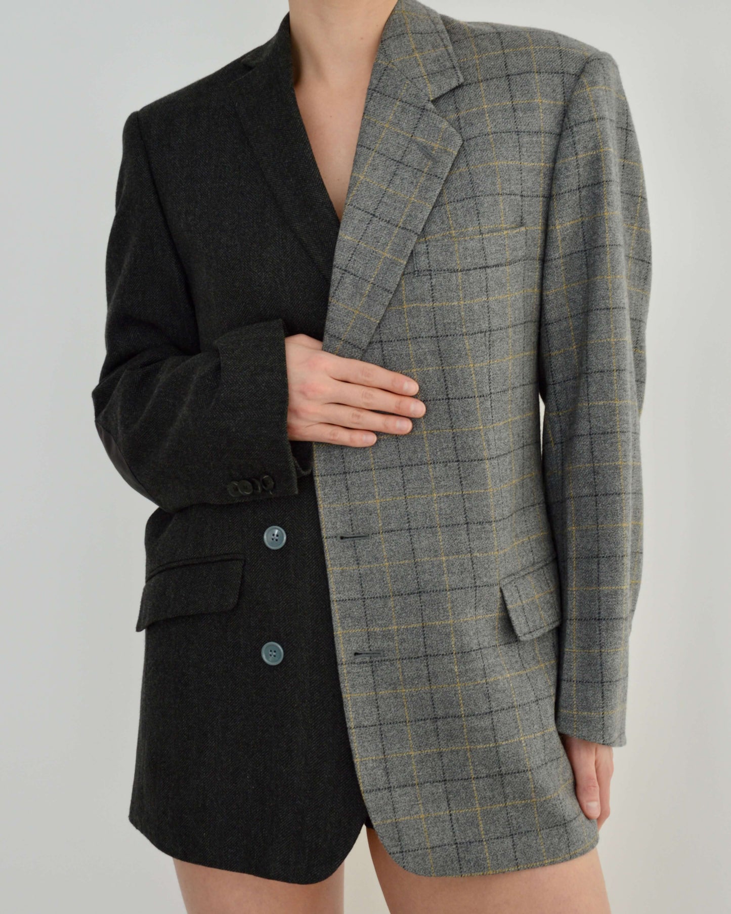 DUO Blazer - Textured Grey (S/L)