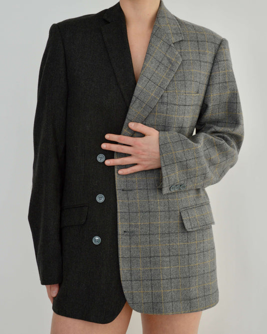 DUO Blazer - Textured Grey (S/L)