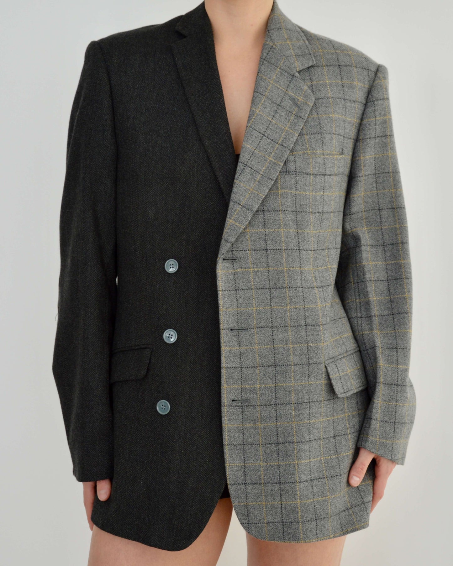 DUO Blazer - Textured Grey (S/L)