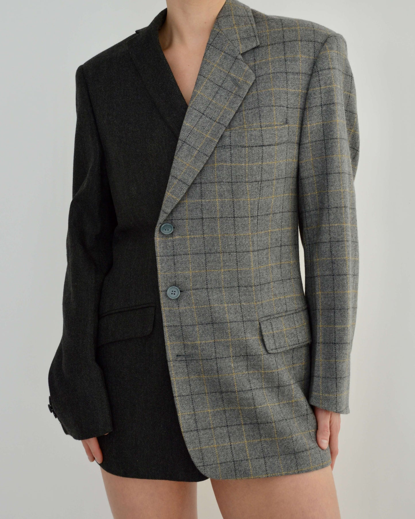 DUO Blazer - Textured Grey (S/L)