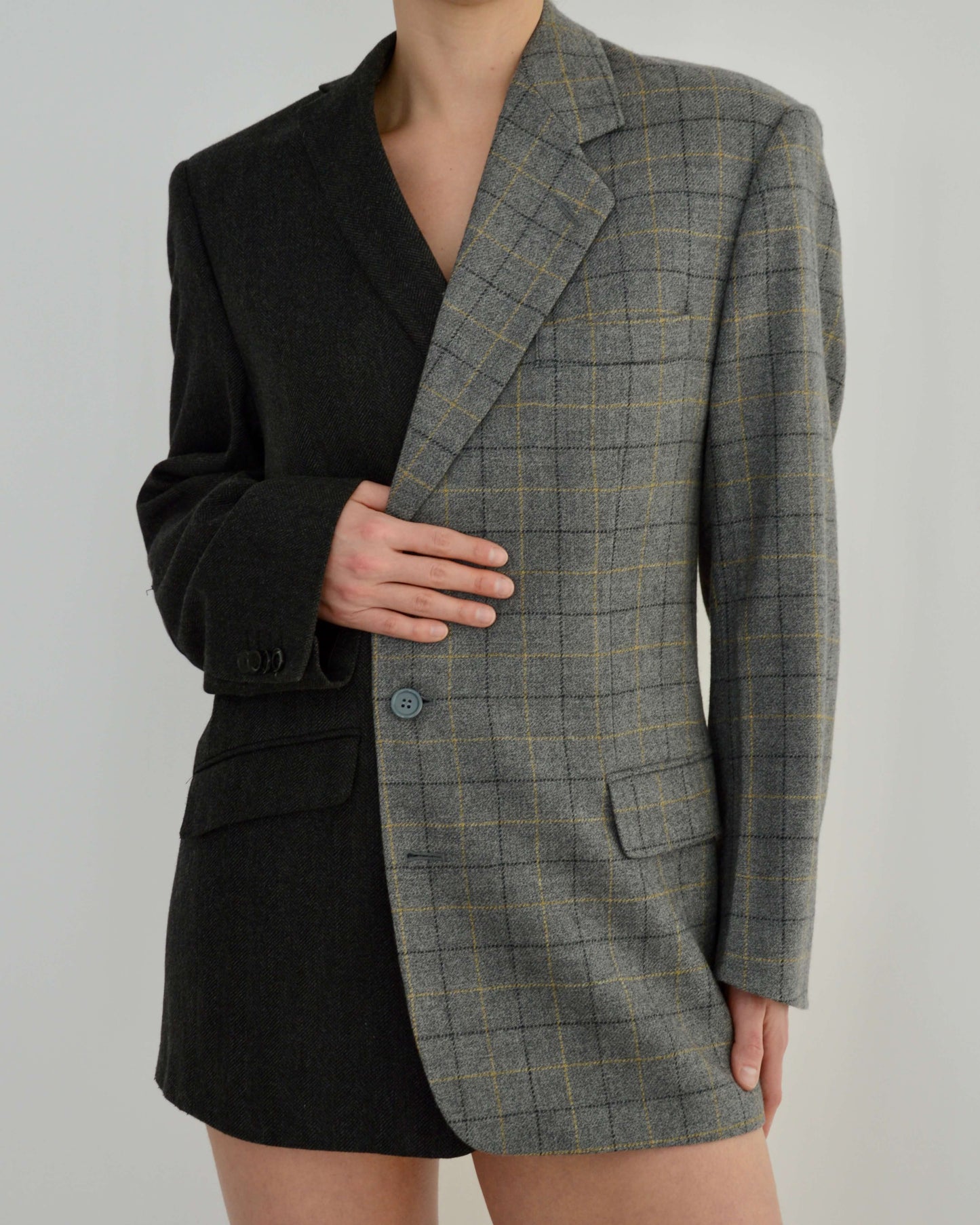 DUO Blazer - Textured Grey (S/L)