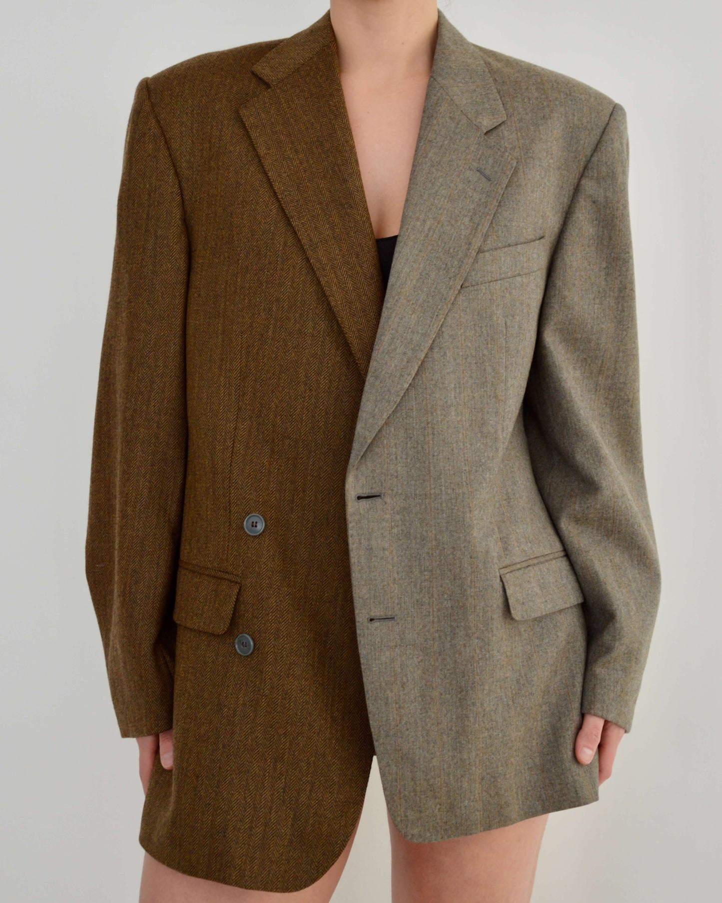 DUO Blazer - Grey & Brown (S/L)