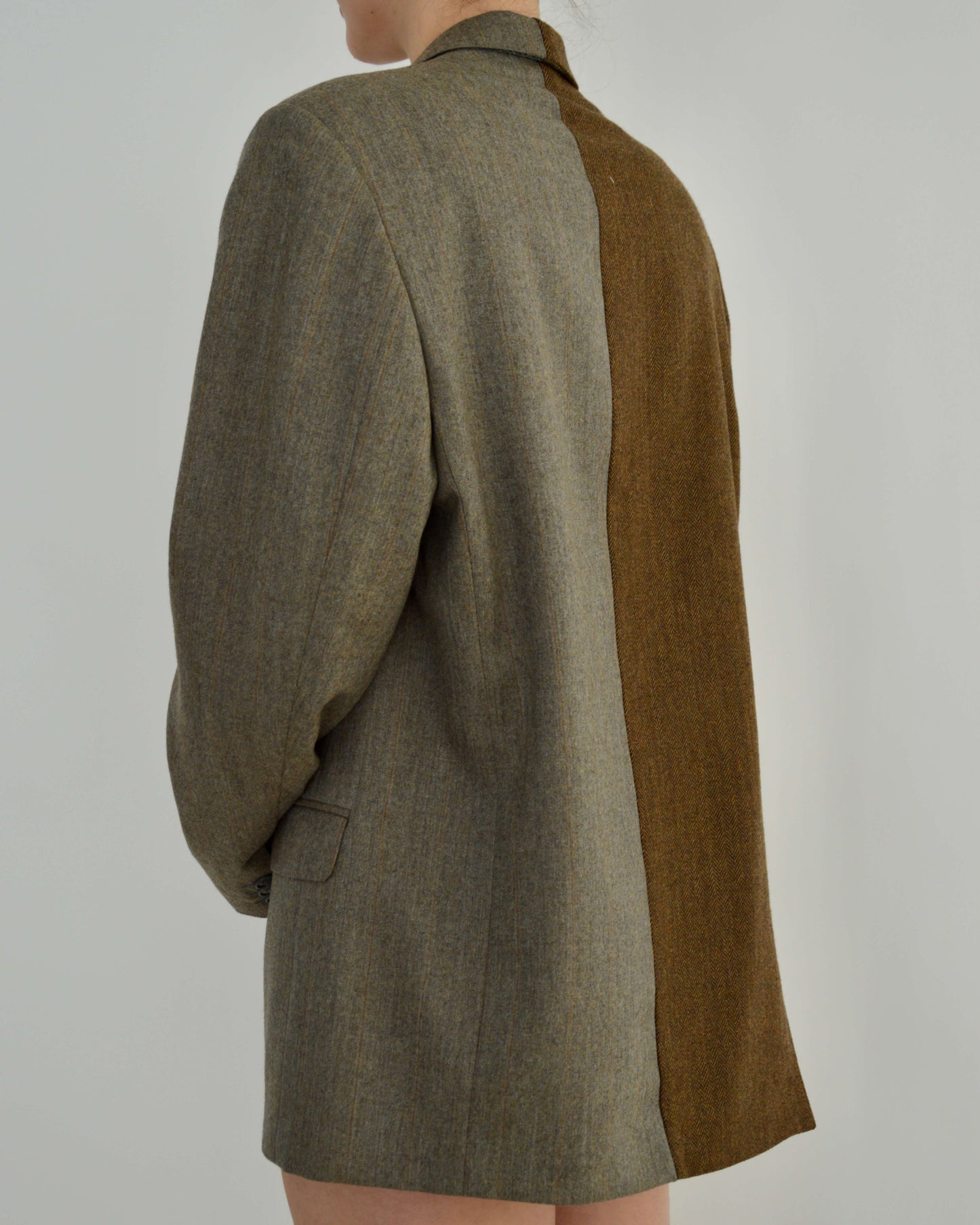 DUO Blazer - Grey & Brown (S/L)