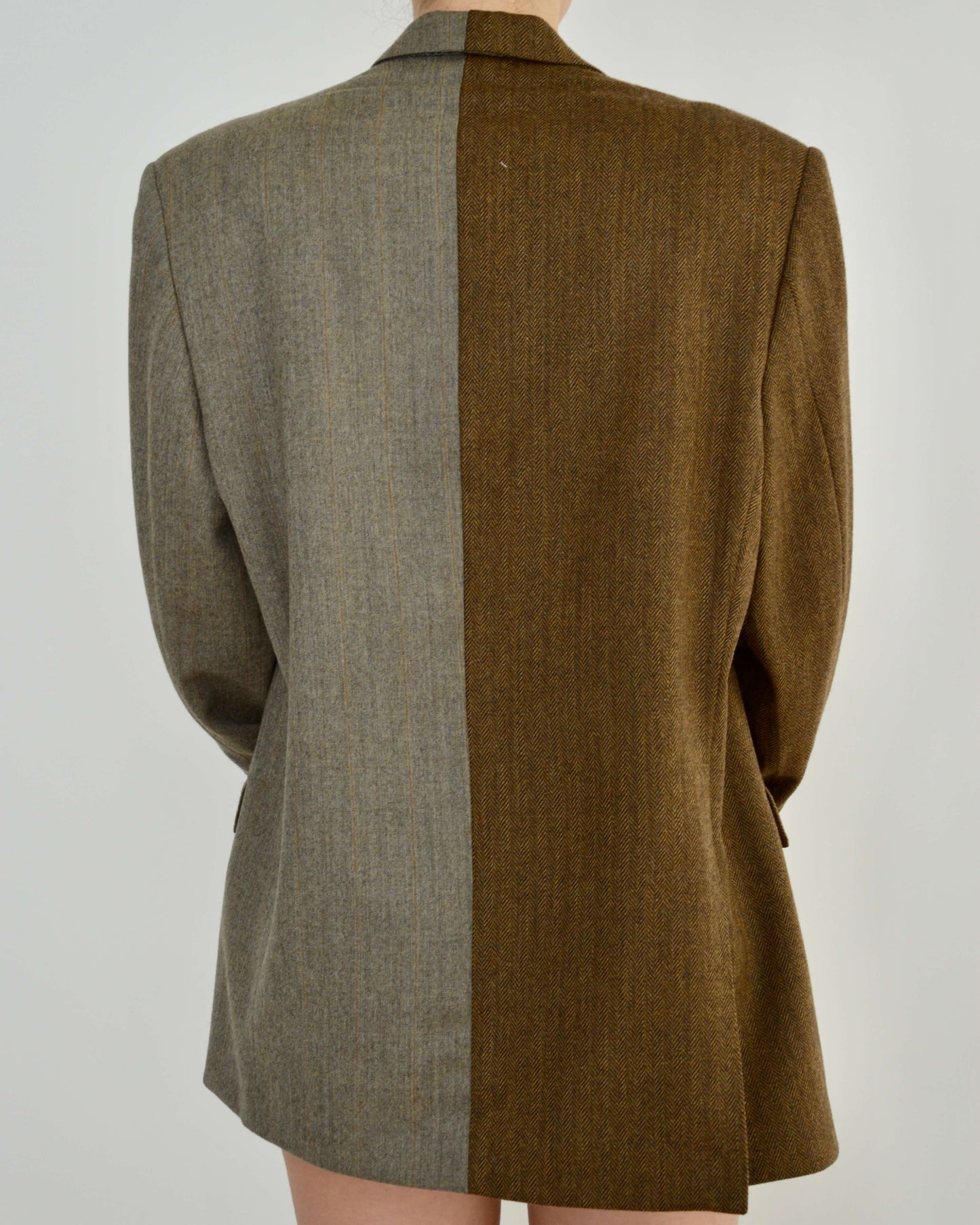 DUO Blazer - Grey & Brown (S/L)