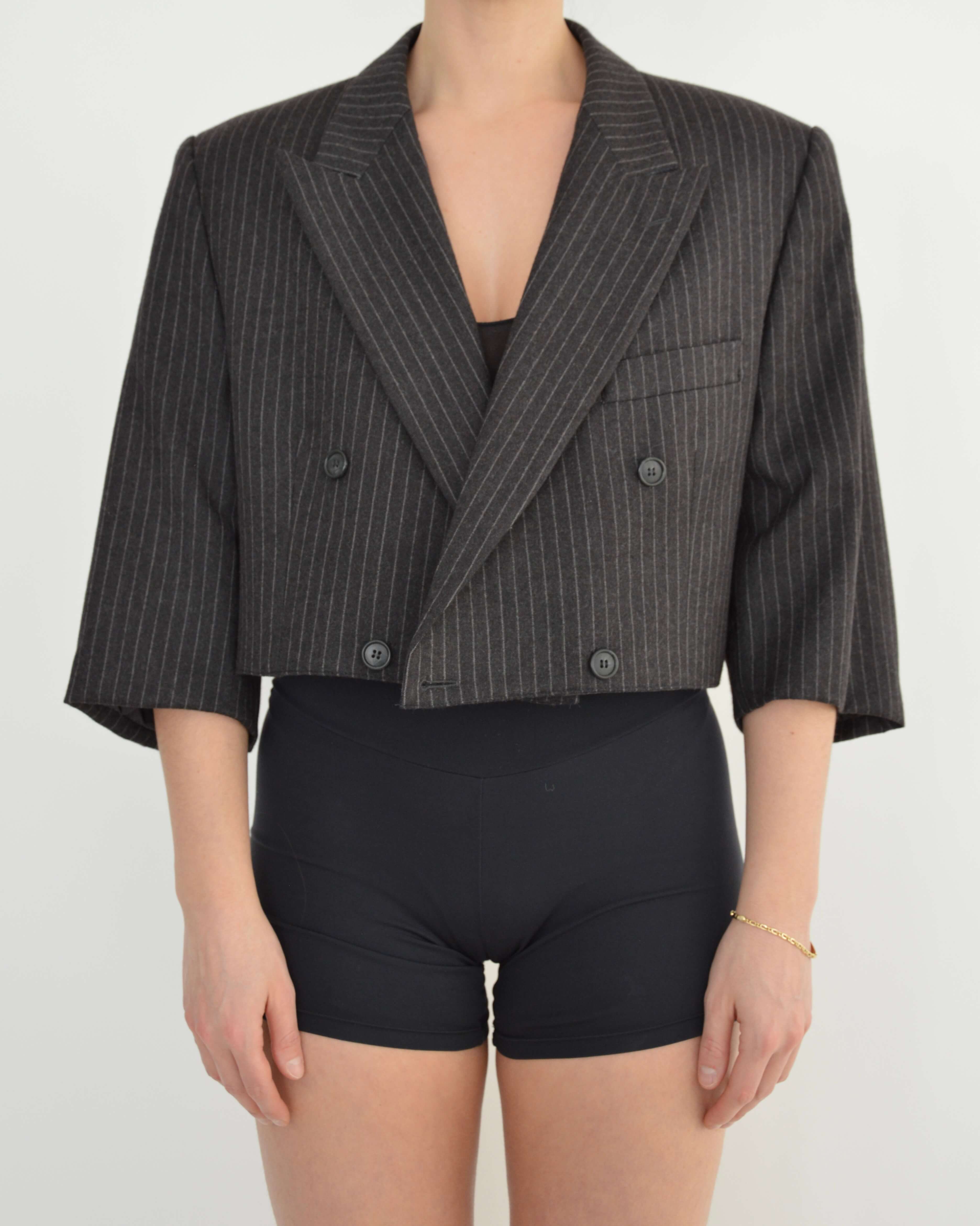 Mini Blazer - Black White Lines (L)