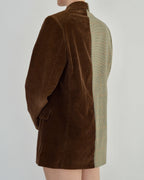 Blazer DUO - Velours côtelé chocolat (M)