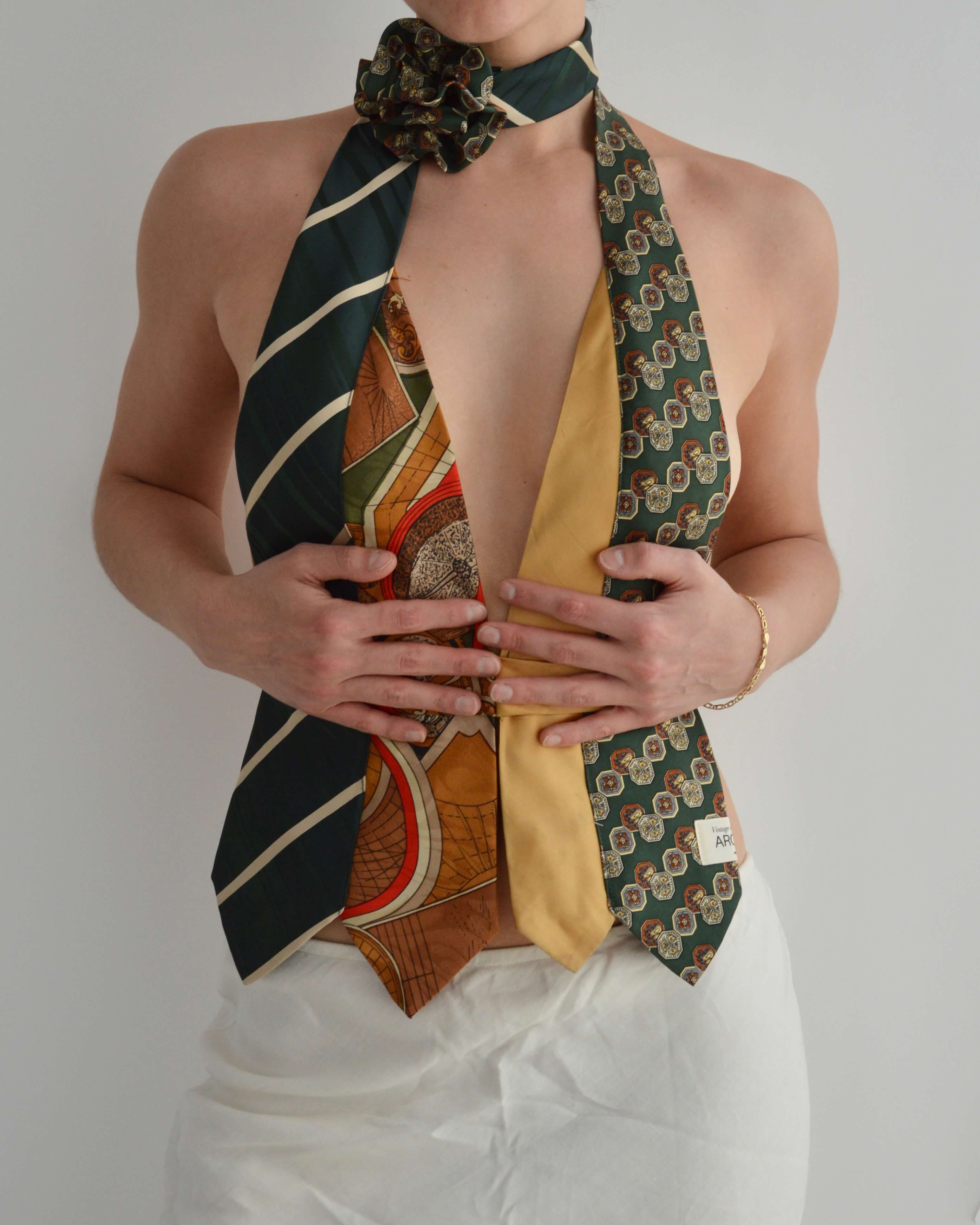 Top con lazo - Azules y rojos (talla pequeña)