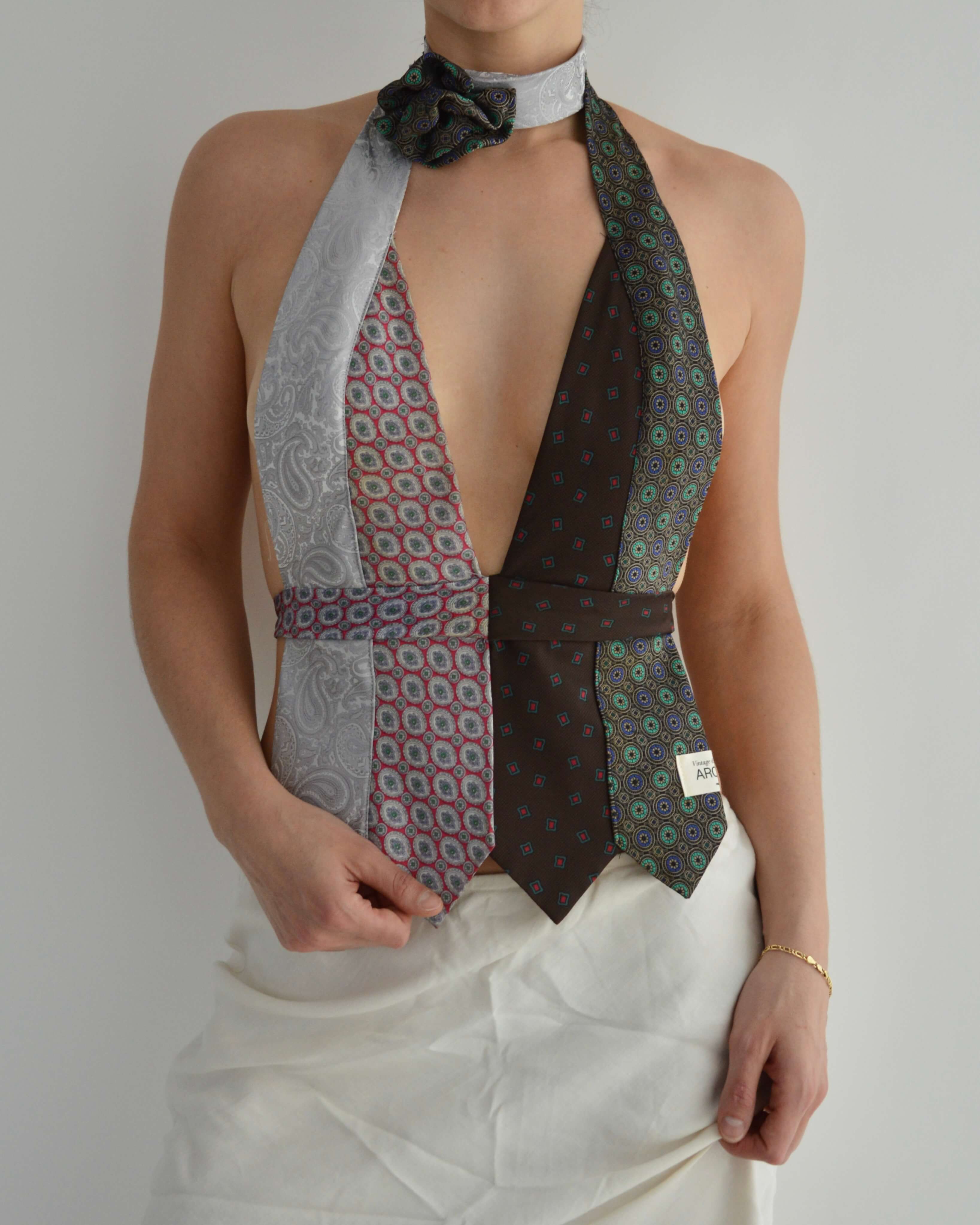 Tie Top & Flower Choker - nº 39 (XS/S)