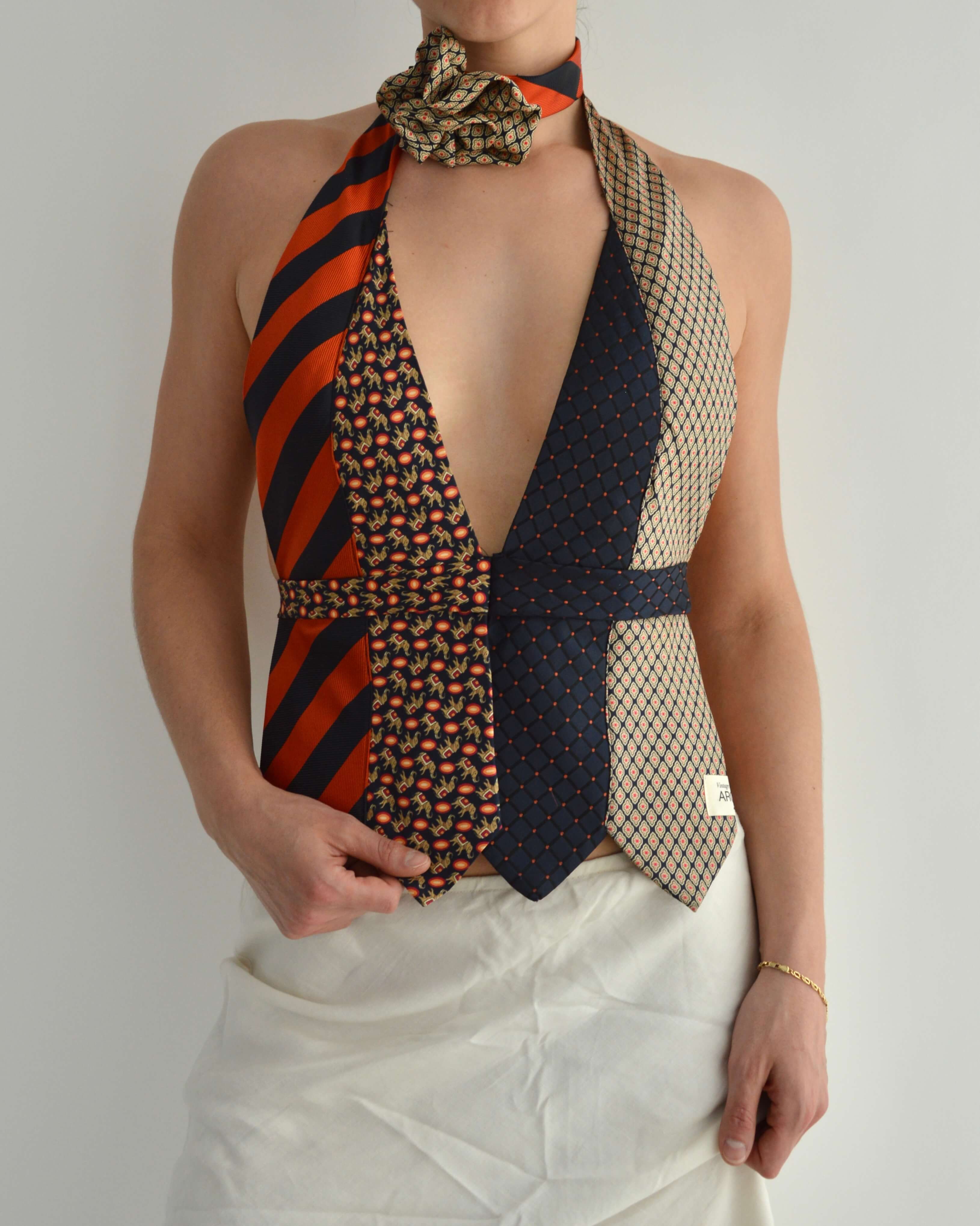 Tie Top & Flower Choker - nº 37 (S/M)