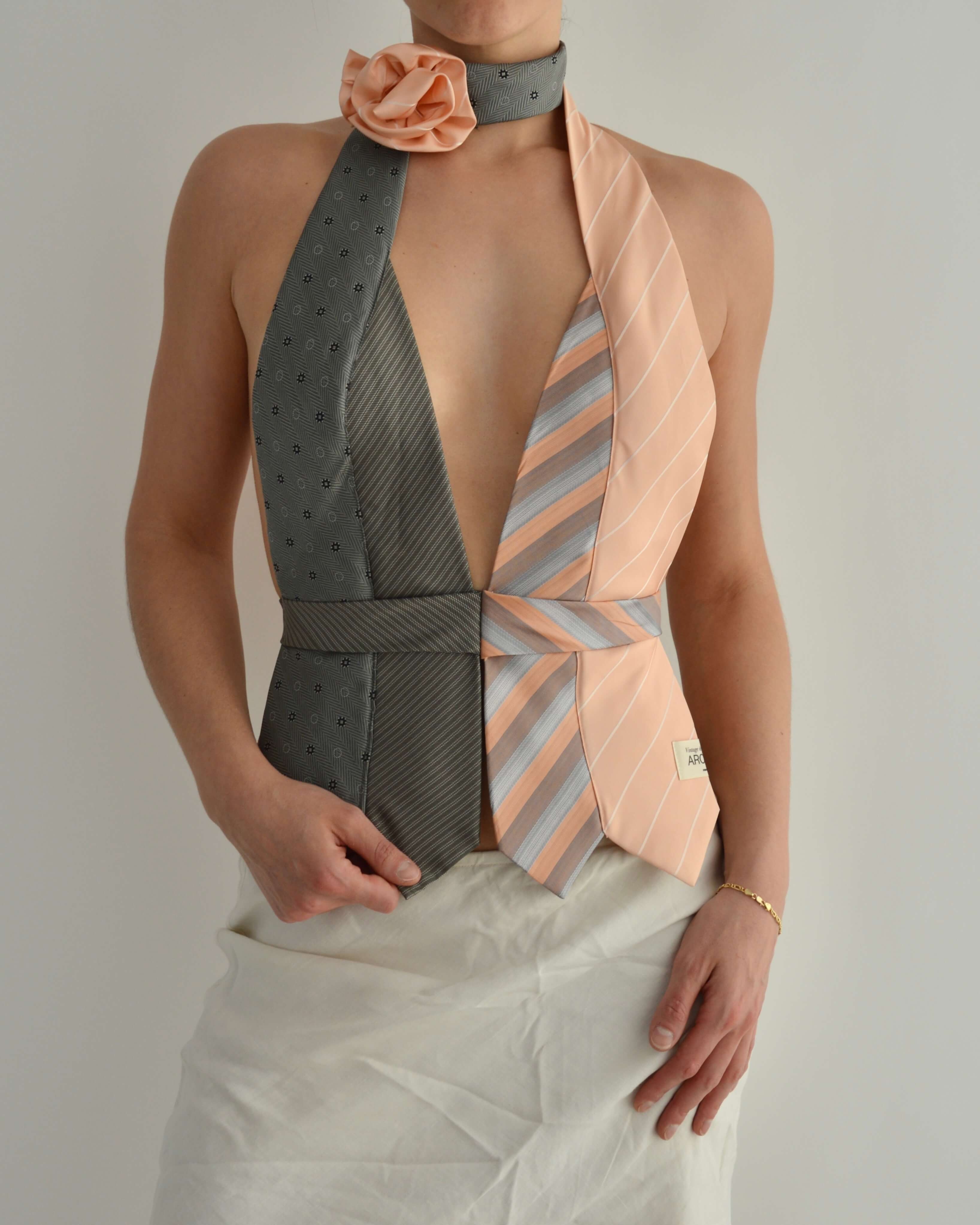 Tie Top & Flower Choker - nº 38 (S/M)