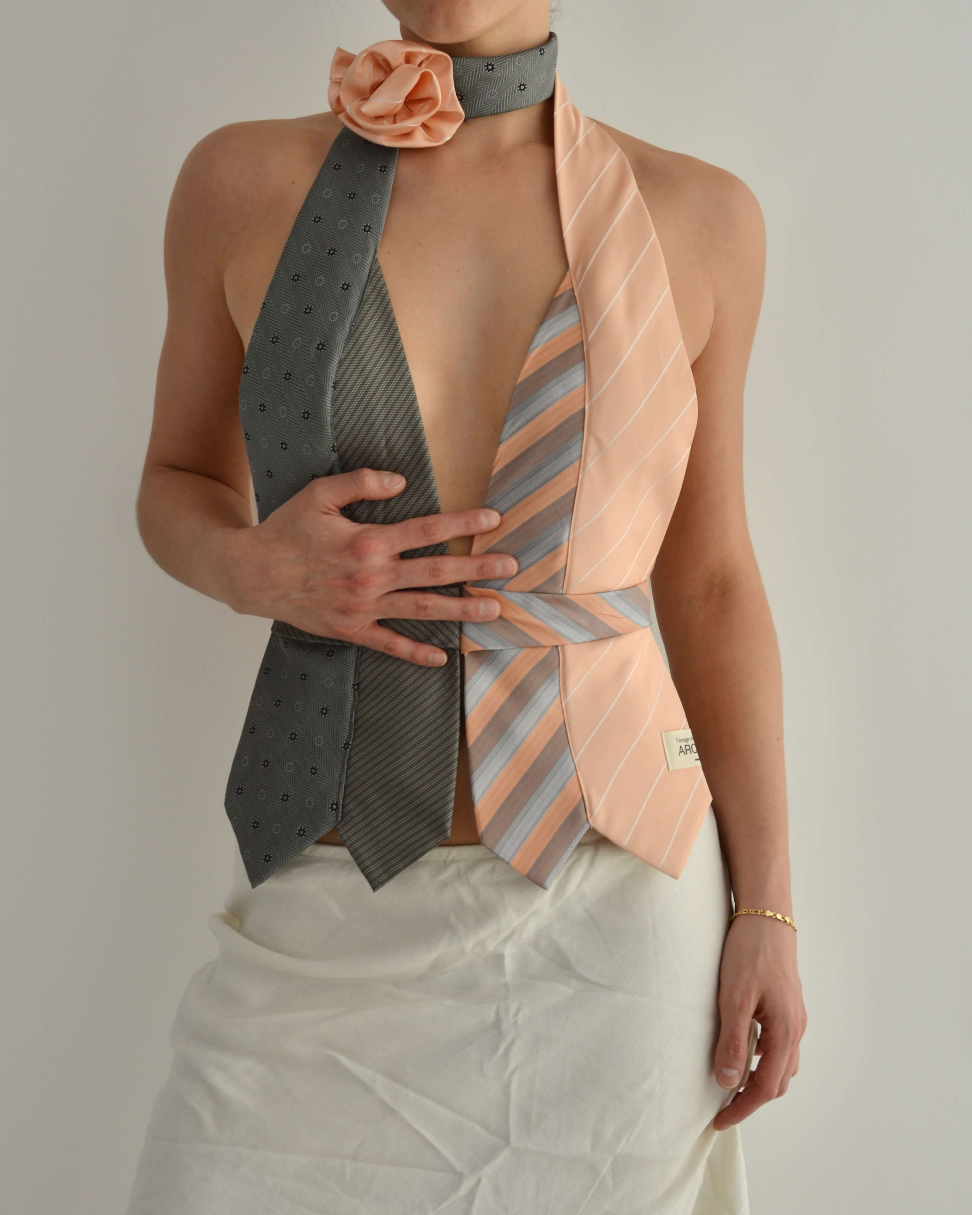 Tie Top & Flower Choker - nº 38 (S/M)