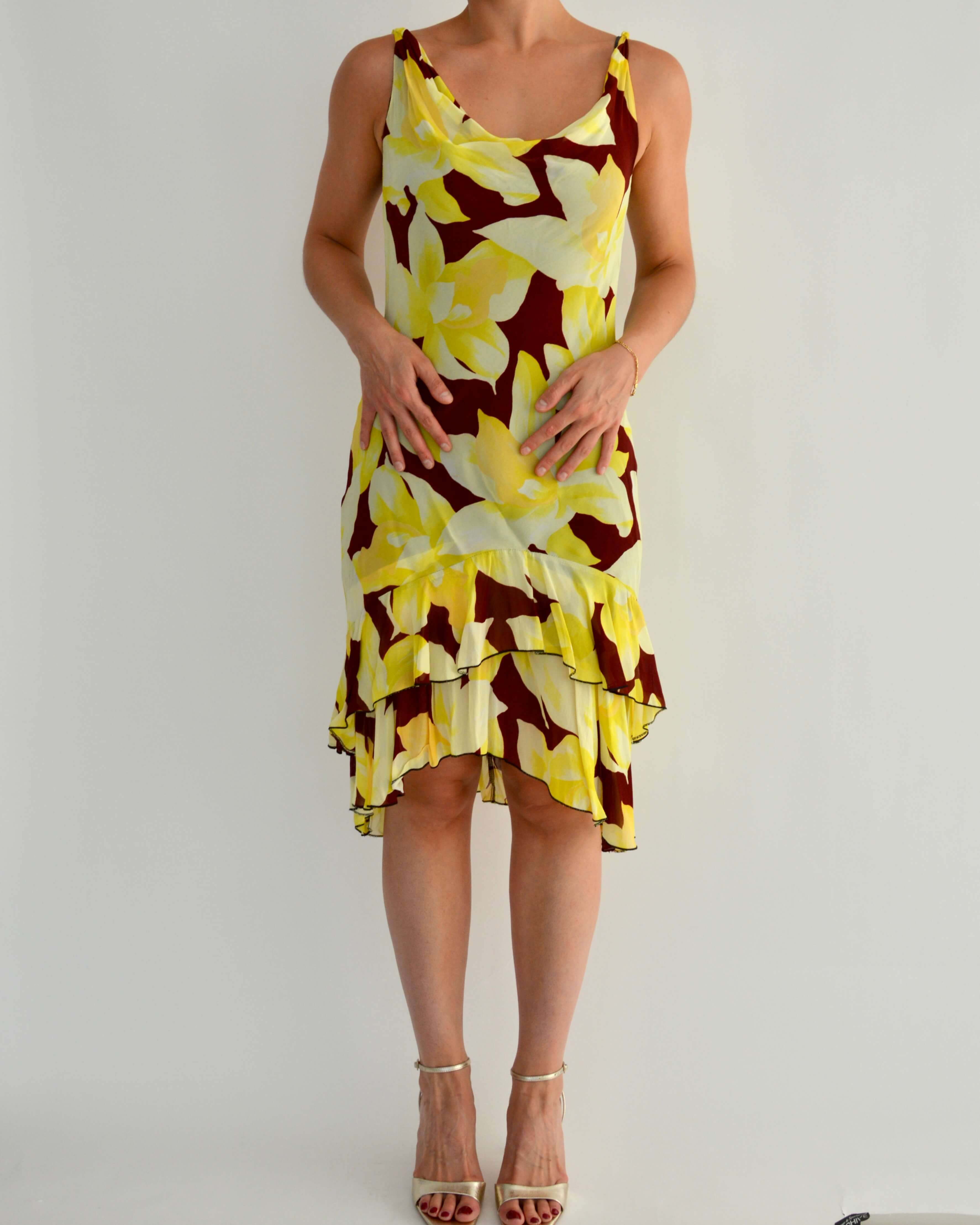 Vestido - Estampado floral, talla 36