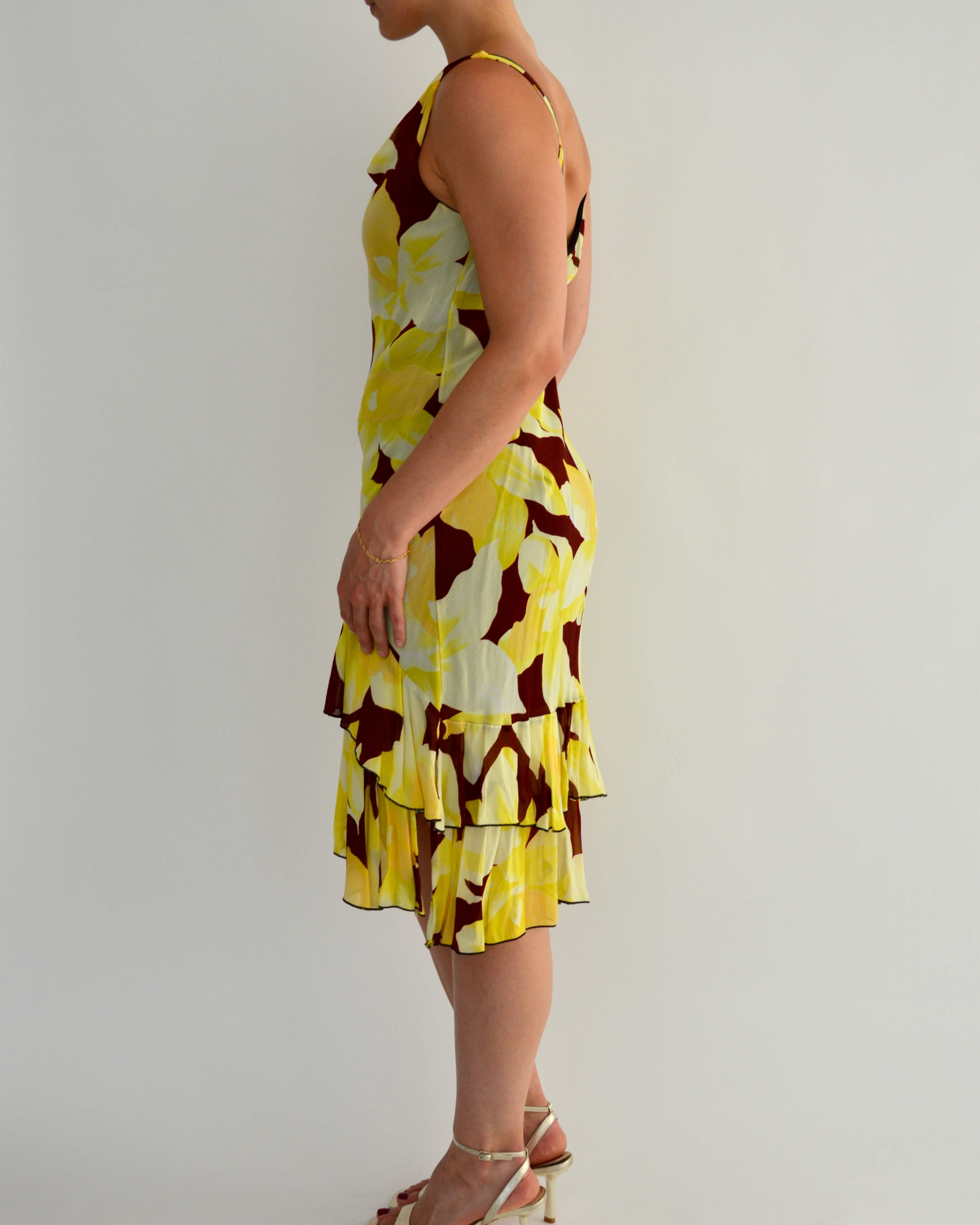 Vestido - Estampado floral, talla 36