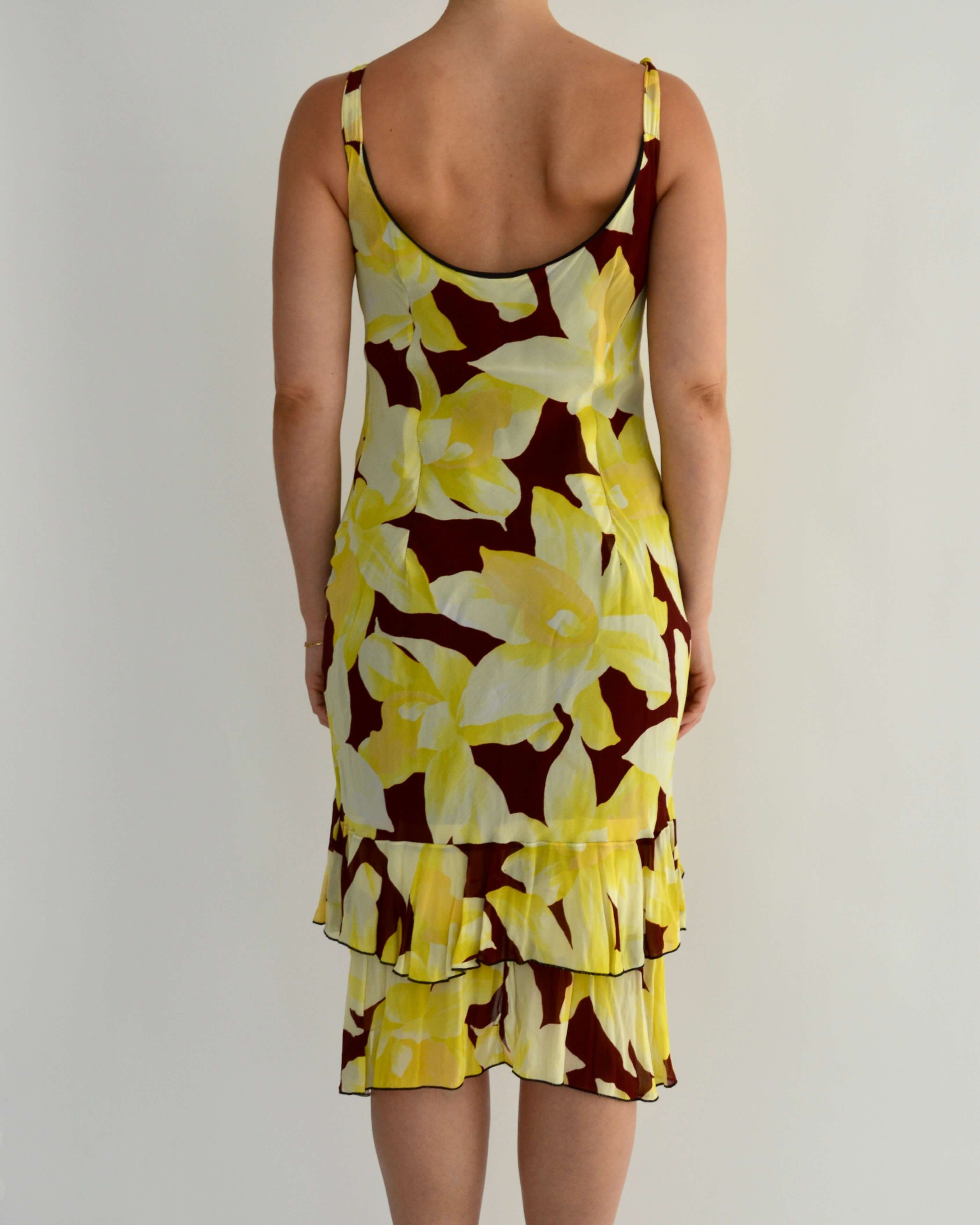 Vestido - Estampado floral, talla 36