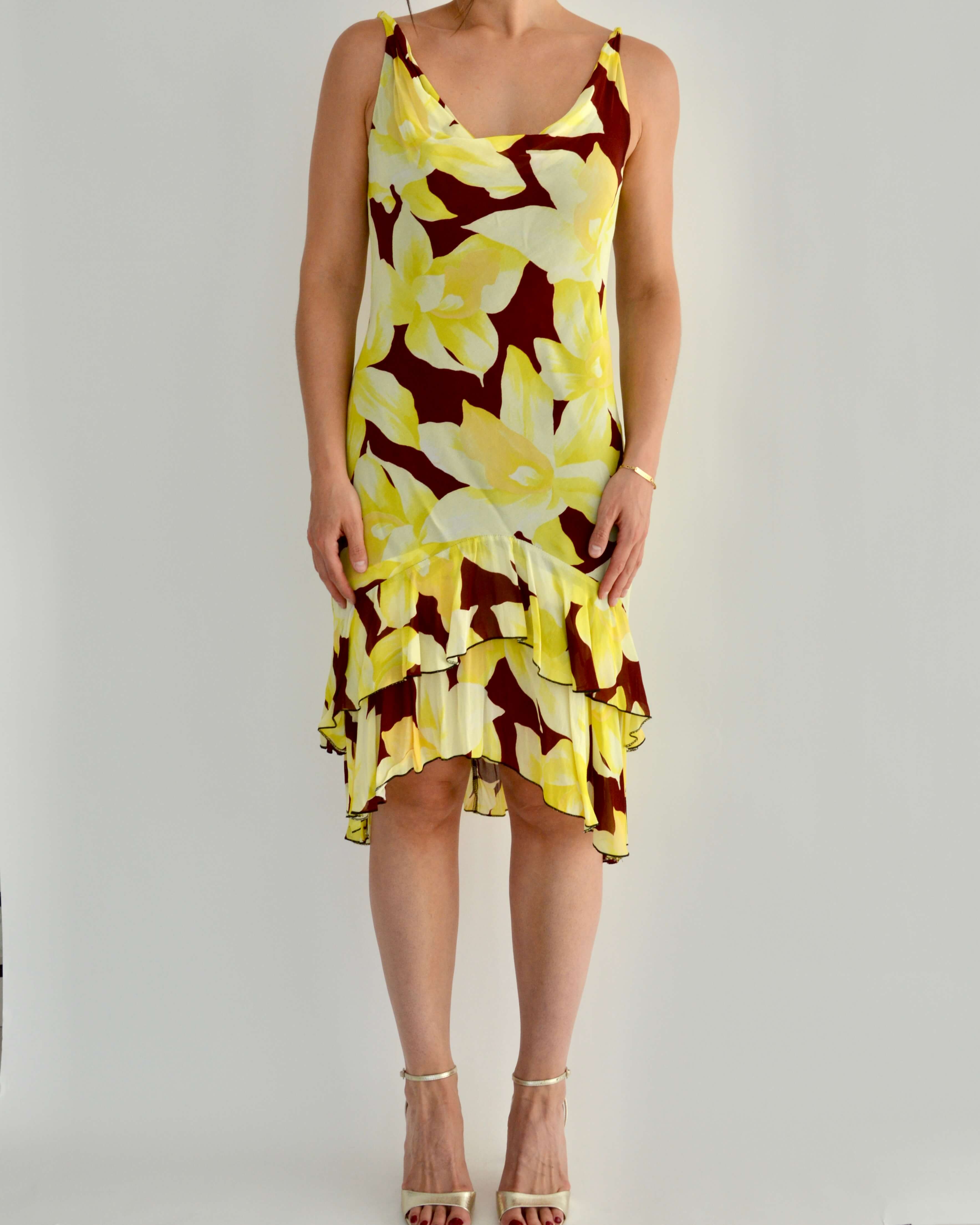 Vestido - Estampado floral, talla 36