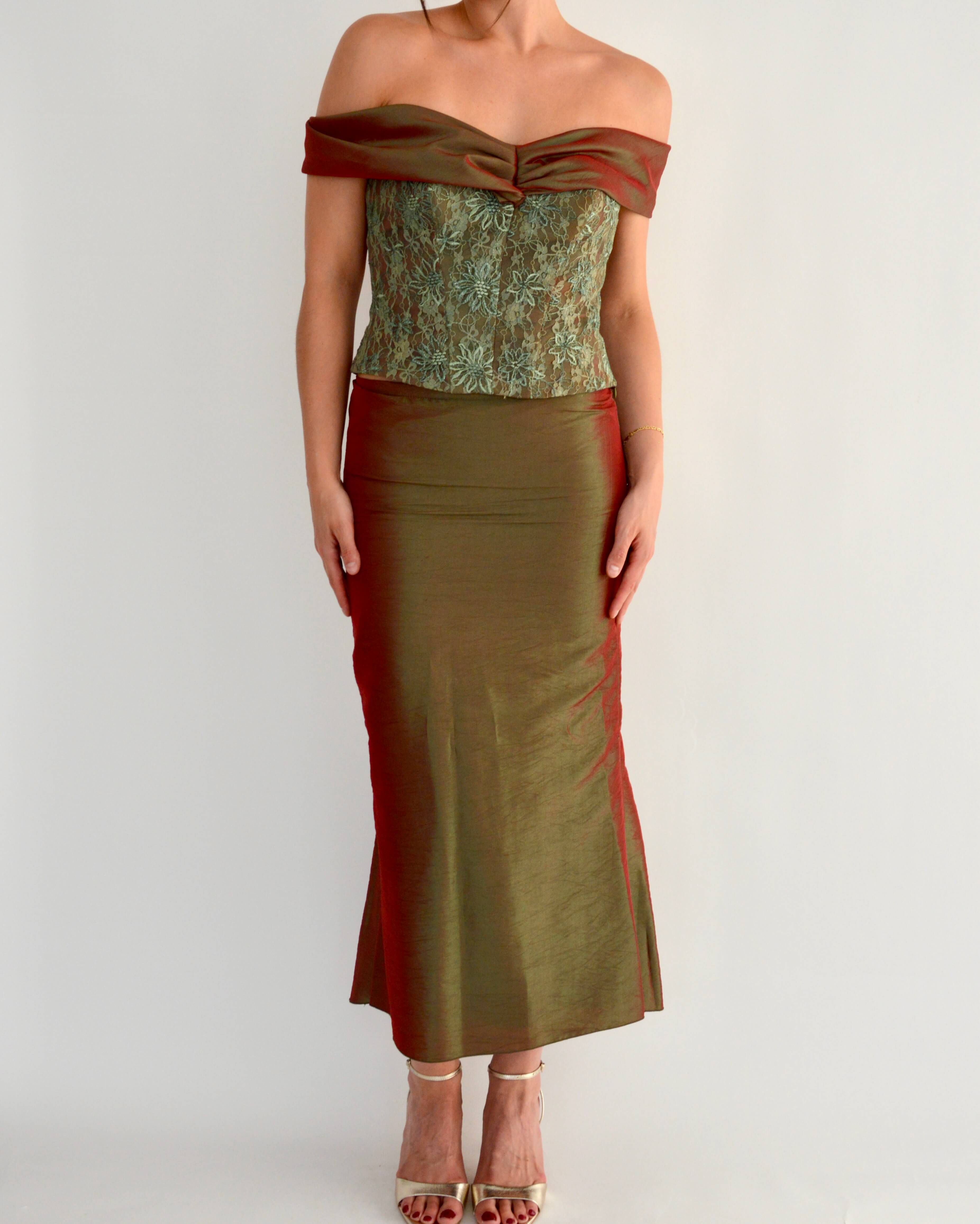 Two Pieces Set - Dark Olive, size 36